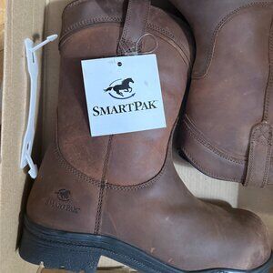 New SmartEquine SmartPak Equestrian Equine Women's Waterproof Leather Work Boots